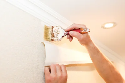 Pose de papier peint à Mesnil-en-Ouche — revêtements muraux et toiles de verre